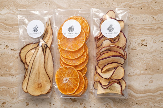 Poires séchées artisanales de la Drôme — sachet transparent The Originea | The Originea