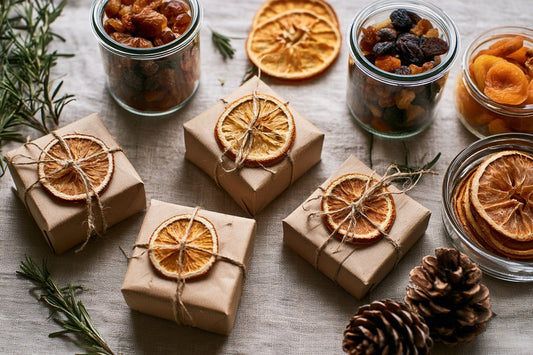 Cadeaux gourmands de Provence : fruits et agrumes séchés emballés en kraft | The Originea