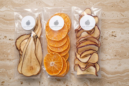 Poires séchées artisanales de la Drôme — sachet transparent The Originea | The Originea