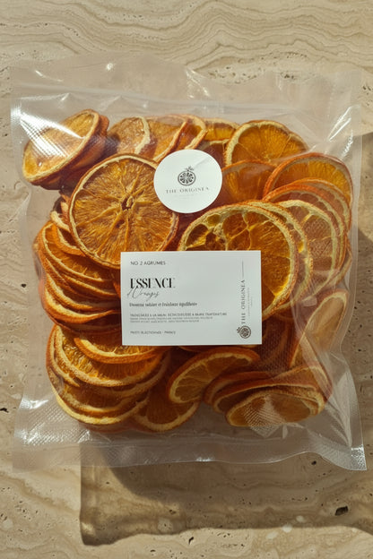 Orange Séchés — Sachet The Originea, présentation packaging | The Originea