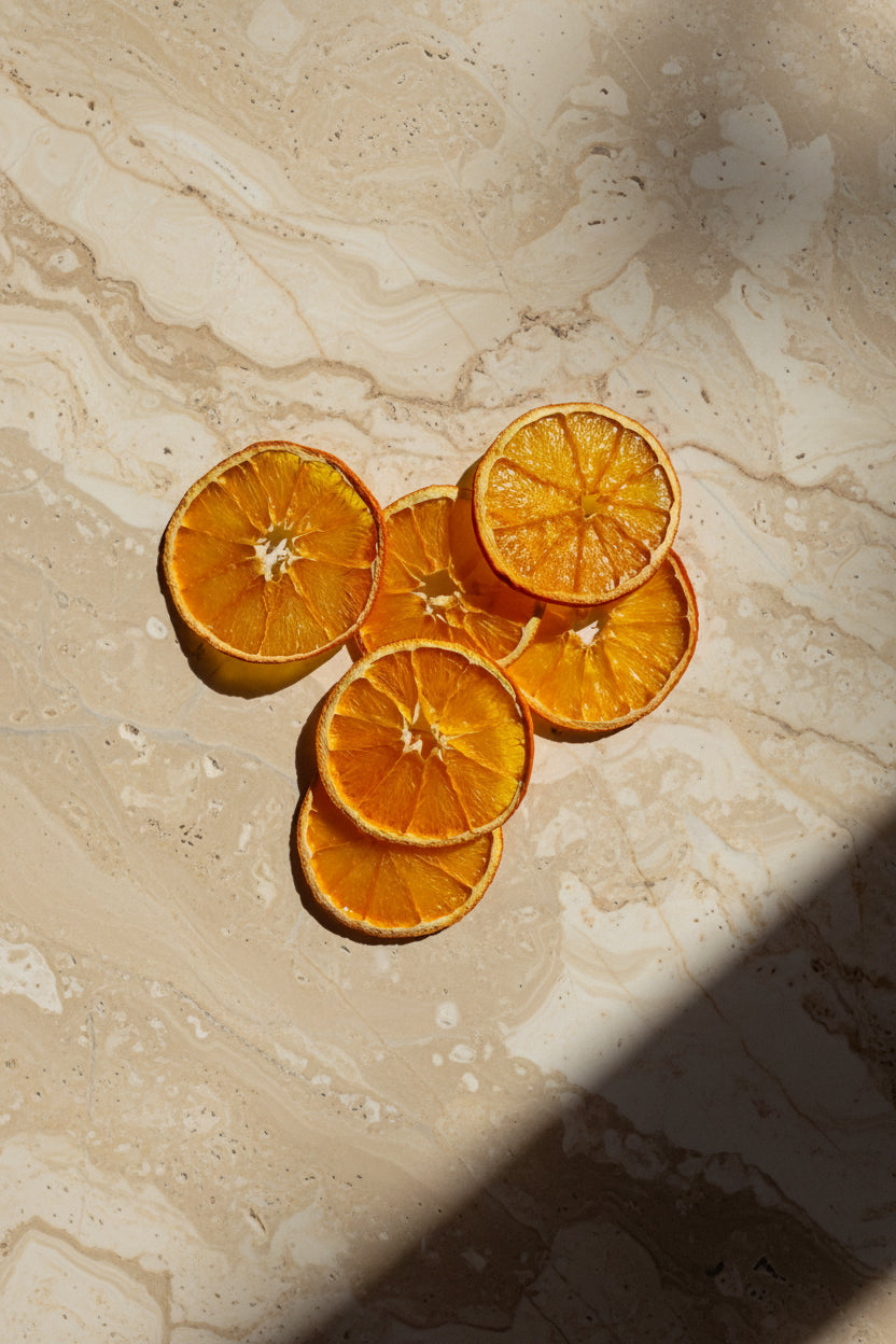 Tranches d'Orange Séchées Décoratives — Vue rapprochée artisanale | The Originea