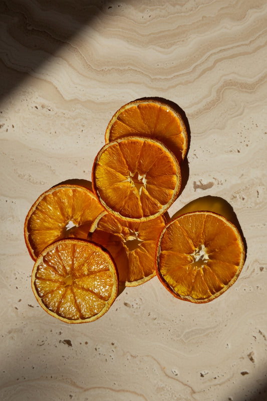 Tranches d'Orange Séchées Décoratives — Éclat Doré Artisanal | The Originea