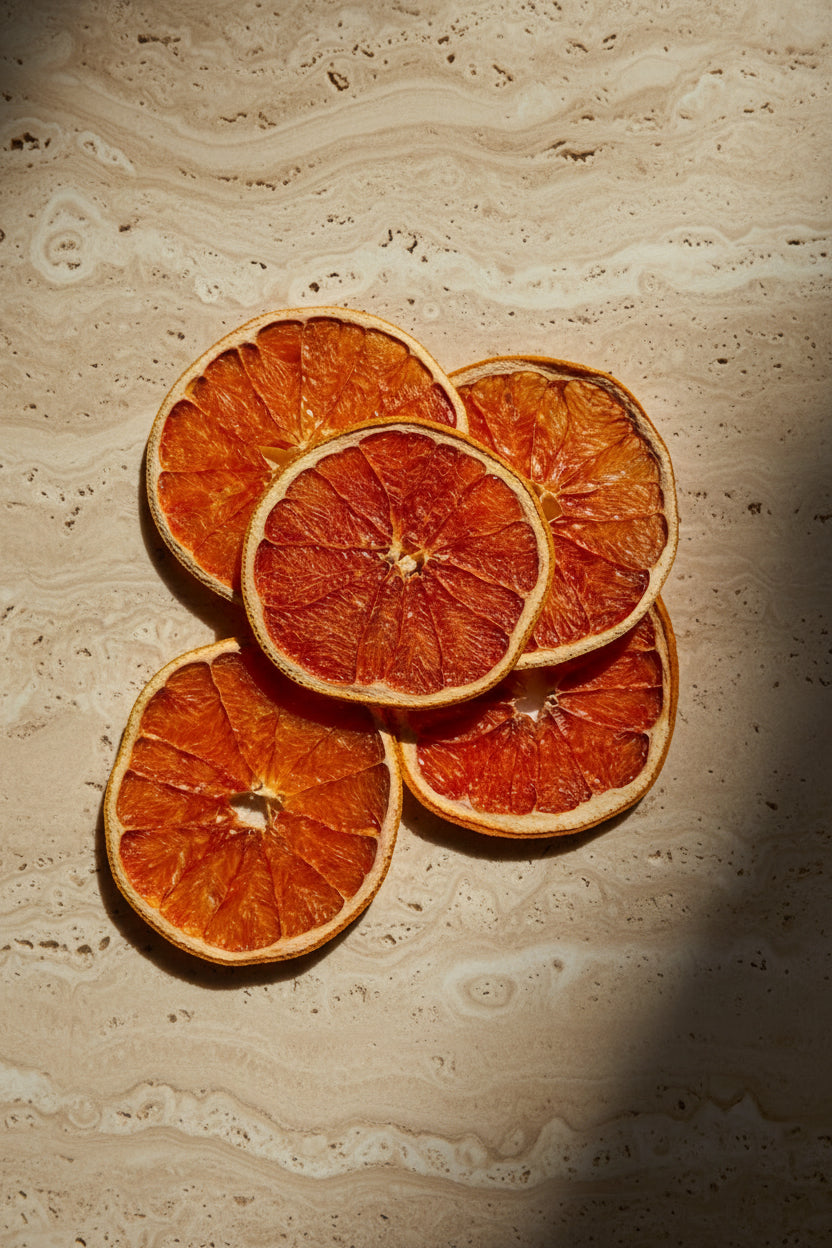 Tranches de Pamplemousse Séchées Décoratives — Déshydratées Artisanalement | The Originea