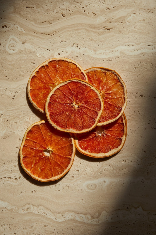 Tranches de Pamplemousse Séchées Décoratives — Déshydratées Artisanalement | The Originea