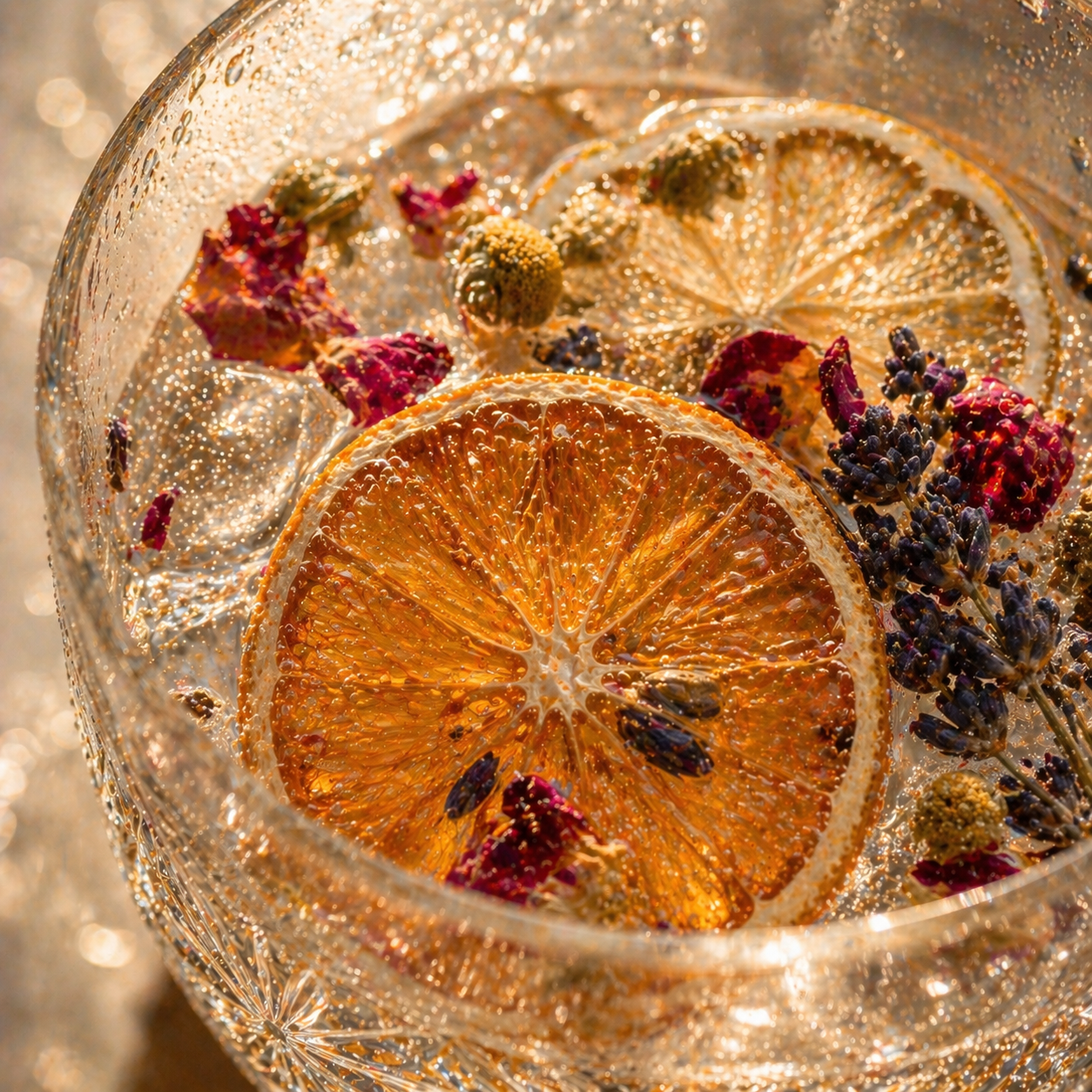 Botanical Gin Mix The Originea — Coffret garniture artisanale Agrumes et Fleurs pour Gin Tonic, fruits séchés au soleil 100% naturel, Collection Cocktail France