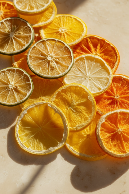 Bulk mix agrumes séchés premium — citron noir, pamplemousse rose, orange et citron jaune pour wedding planner et bar pro | The Originea