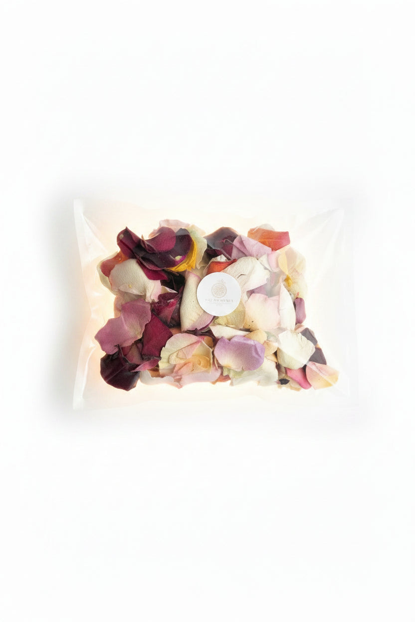 Confettis mix pétales de rose séchés — grand sachet sous vide The Originea | The Originea