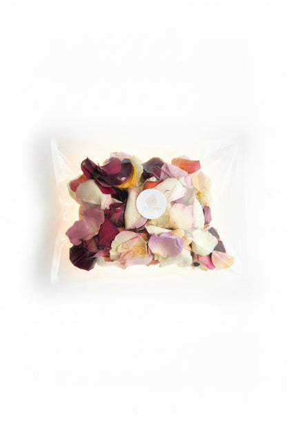 Confettis mix pétales de rose séchés — grand sachet sous vide The Originea | The Originea