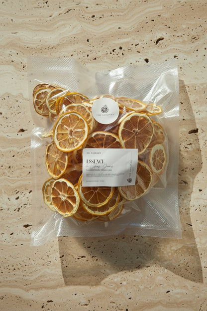 Tranches de citron jaune séchées — emballage sous vide The Originea | The Originea