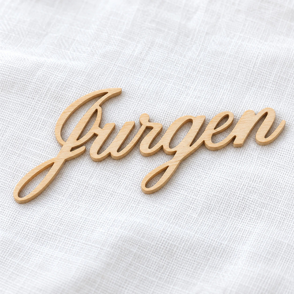 Marque-place prénom découpé laser acrylique mariage | The Originea