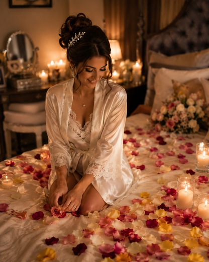 Gros plan sur mix de pétales multicolores séchés – rose, jaune, blanc, bordeaux – confettis mariage biodégradables | The Originea