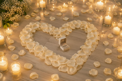 Pétales de rose champagne séchés — confettis mariage biodégradables élégants | The Originea