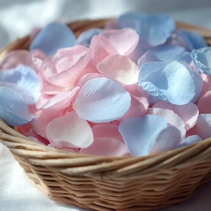 Décoration en pétales d'hortensia rose pâle séchés — artisanal de Provence | The Originea