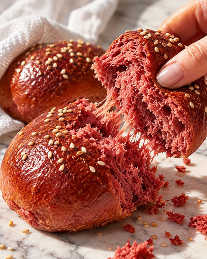 Pain brioché coloré à la poudre de betterave | The Originea