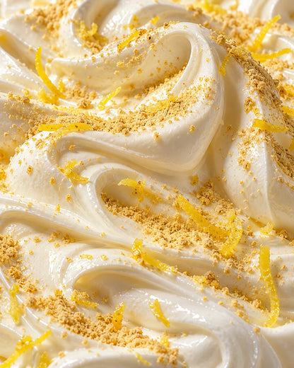 Crème fouettée avec poudre de citron jaune et zestes | The Originea