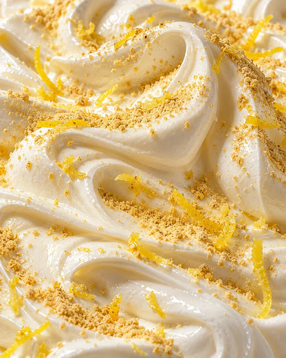 Crème fouettée avec poudre de citron jaune et zestes | The Originea