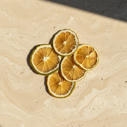 Tranches de citron jaune et citron vert séchées, sélection Sicile | The Originea