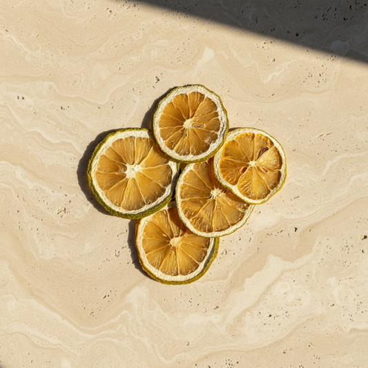 Tranches de citron jaune et citron vert séchées, sélection Sicile | The Originea