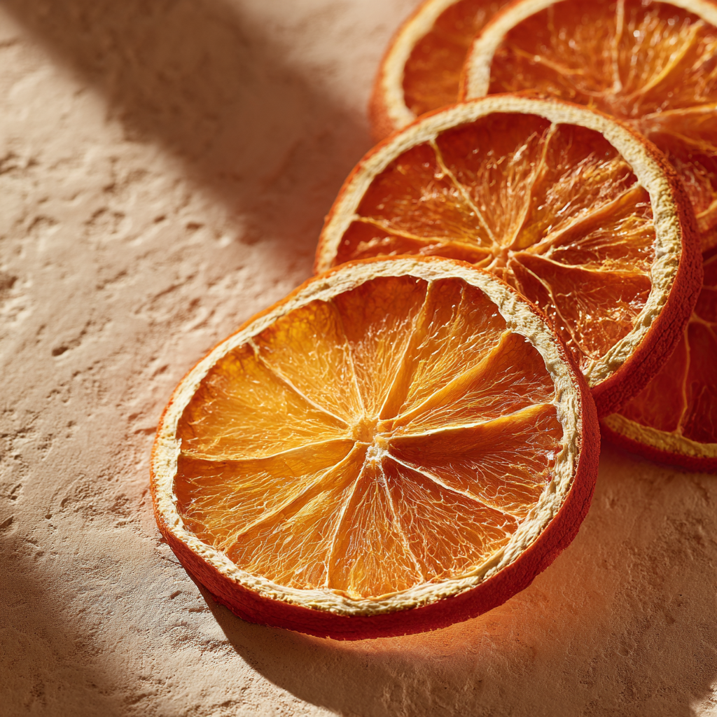 Rondelles d'oranges de Menton séchées artisanales dorées — The Originea
